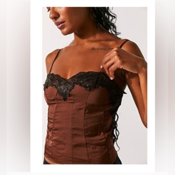 Free People Tops - NWT Free People Intimately Top Chocolate Love Size L